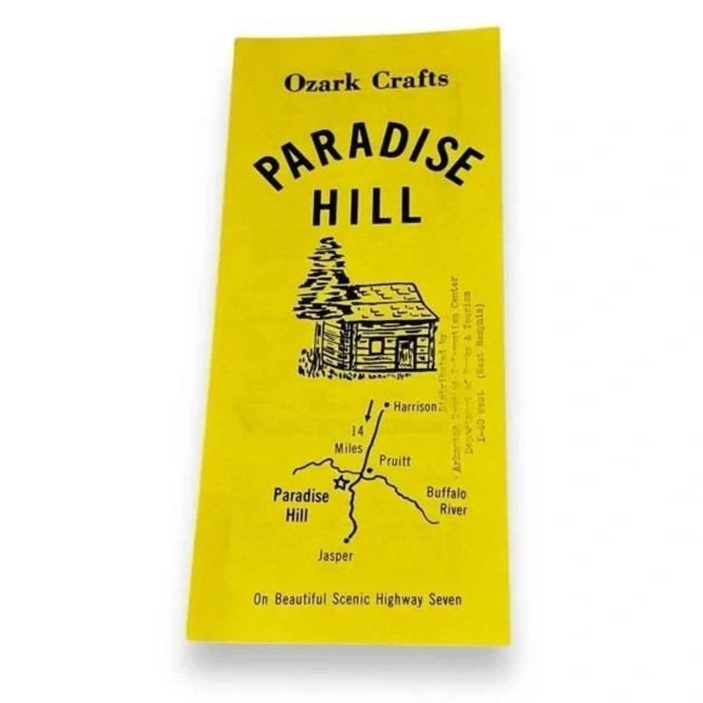 Ozark Crafts Paradise Hill Arkansas Vintage Brochure BX